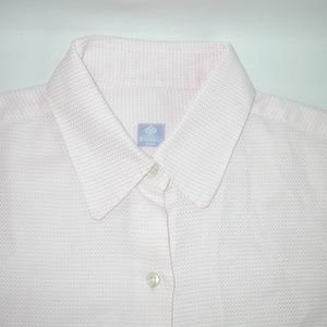 Borrelli Pink Textured Button Down Shirt 48 Italy